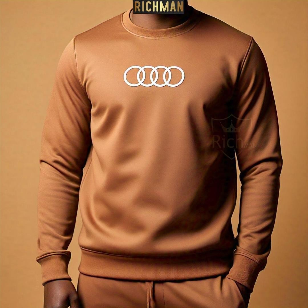 Stylish Fleece Sweatshirt Track Suit for Men and Women - 2 Pieces Plain Comfort